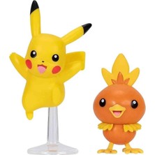 Jazwares Pokemon Battle Figür 2'li Set POK/PKW3355 - Pikachu ve Torchic