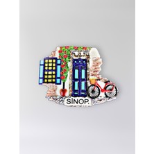 Mundy Sinop Polyester Kabartmalı Magnet 7 x 5,5 cm Dekoratif Hediyelik Buzdolabı Süsü (KOD:1504)