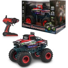 Sunman 1:18 Offroad Commander USB Şarjlı Uzaktan Kumandalı Arazi Aracı  - Kırmızı