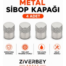 Ziverbey Metal Sibop Kapağı Gümüş Renk4 Adet