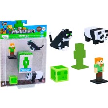 Minecraft 3D Toppeez 5’li Figür Seti - Panda'lı Set