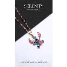 Serenity Lilo Stitch Çelik KOLYE05