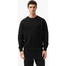 Alpha Industries Patched Crewneck Erkek Siyah Sweatshirt