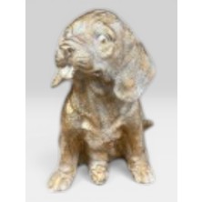 Gitti Gitti Küçük Tüylü Köpek Biblosu 26X21 cm Dekoratif Ev ve Ofis Aksesuarı