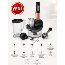 Karaca Sebze, Et ve Meyve Dilimle Doğra Karıştır Rendele Çırp Smoothie Yap 6 Bıçaklı 2500W Yüksek Güçlü Premium Mutfak Robotu & Blendır Inox