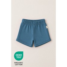Luppinos Indigo %100 Pamuk Lastikli Bebek Şort