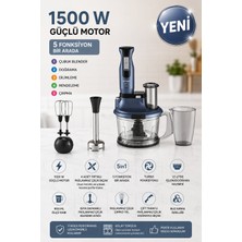 Arzum Blender & Mutfak Robotu- 3 Yıl Garanti Hestia Çırpma & Doğrama ve Karıştırma