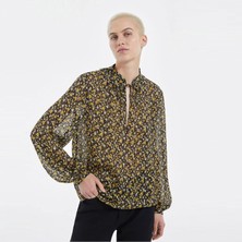 The Kooples Desenli Kadın Siyah Bluz