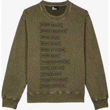 The Kooples Classic Erkek Yeşil Sweatshirt