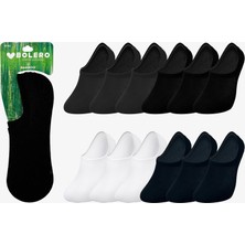 Bolero Erkek 12'li Premium Görünmez Bambu Kısa Patik Çorap Karışık