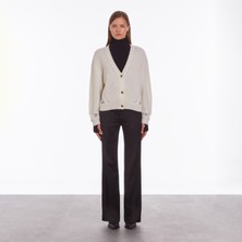 The Kooples Kadın Comfort Fıt V Yaka Bej Hırka