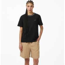 Nautica Kadın Siyah Regular Fit T-Shirt