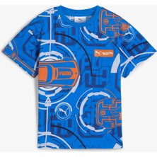 Puma Hot Wheels Graphic Çocuk Yeşil T-Shirt