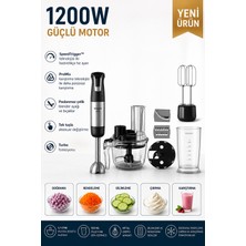 Philips Yeni 5000 Serisi 1200 W Doğrama, Çırpma ve Karıştırma Özellikli 5'i 1 Arada Blender Seti