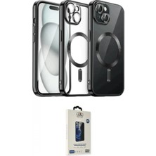 Marsilyan™- iPhone 12 Pro Max Kılıf Nova Işık Özel Seri - Siyah Bilvis Hayalet Cam Ekran Koruyucu