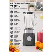 Karaca Smotie Blender 1000 W Güç, 1,5 L Cam Hazne Buzlu Içecekler Ya Da Soğuk Karışımlar Paslanmaz Çelik Bıçaklar ve 2 Kademeli Hız
