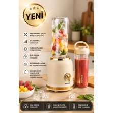 Karaca Retro Personal Kişisel Smoothie Blender Cream, Buz Kırma