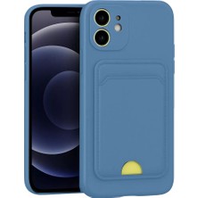 Stylmenplus Newface Apple iPhone 11 Kılıf Kelvin Kartvizitli Silikon - Mavi