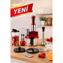 Karaca Sebze, Et ve Meyve Dilimle Doğra Karıştır Rendele Çırp Smoothie Yap 6 Bıçaklı 2500W Yüksek Güçlü Premium Mutfak Robotu & Blendır Inox