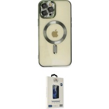 Marsilyan™- iPhone 12 Pro Max Kılıf Nova Işık Özel Seri - Siyah Bilvis Hayalet Cam Ekran Koruyucu