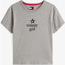 Tommy Hilfiger Graphic Çocuk Gri T-Shirt