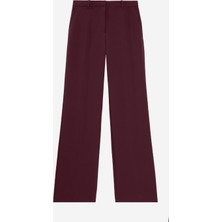 The Kooples Kadın Straight Fıt Bordo Pantolon