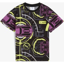 Puma Hot Wheels Graphic Çocuk Yeşil T-Shirt