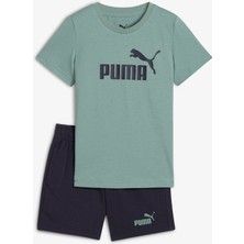 Puma Essentials No 1 Logo Çocuk Yeşil Eşofman Takımı