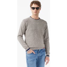 Scotch & Soda Scotch&soda Melange Regular Fit Crew Neck Erkek Kahverengi Triko