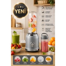 Karaca Retro Personal Kişisel Smoothie Blender Grey