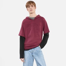 The Kooples Erkek Bordo T-Shırt