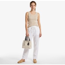 Nautica Kadın Beyaz Regular Fit Pantolon