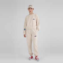 Fifty Pieces Boyfriend Fit Kadın Krem Eşofman Altı