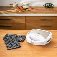 Empressco Beyaz Tost Makinesi, Pratik ve Şık Tasarım, Kolay Kullanım