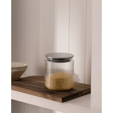 Madame Coco Andre Metal Kapaklı Büyük Boy Kavanoz - Şeffaf - 1000 ml