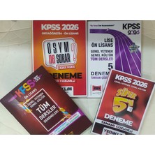Eser 2026 Kpss  Ön Lisans Tüm Dersler Tamamı Çözümlü 5 Deneme+Süper5 Li  Deneme+Liderler    Karması+Yedi Iklim 8  Deneme    4 Lü Set