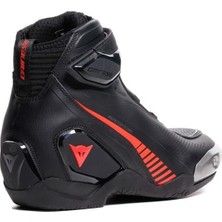 Dainese Superya Black Red Deri Ayakkabı