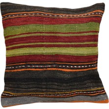 Kilim Antik El Dokuma Kilim Kırlent Yastık Kılıfı 1470 - Yeni - Çok Renkli
