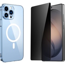 Tekno Grup Iphone 11 Pro Kılıf Mika Kamera Korumalı M-Safe Şarj Özellikli Şeffaf Sert Pc London Kapak + Hayalet Ekran Koruyucu