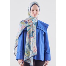 Fresh Scarfs Eloria Desen Rami Viskon Şal Mavi