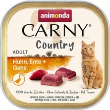 Animonda Carny Country Tavuklu, Ördekli ve Kaz Etli Yetişkin Kedi Konservesi 100 gr