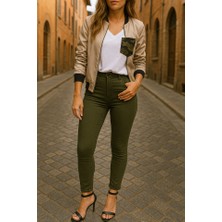 Hace Bazaar Gabardin Kumaş Yüksek Bel Pantolon 90 cm 4XLBEL40CM -Hcb