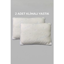 Gön Ev ve Otel Tekstili Klimalı Visco Yastık 2'li Paket 50X70 cm Nefes Alan Uyku Yastığı