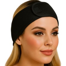 Beylini Fileli Saç Bandı 2li Set Makyaj Uygulama Cırtlı Hava Alabilir Cilt Bakım Yoga Spa Ter Sporcu Bandana