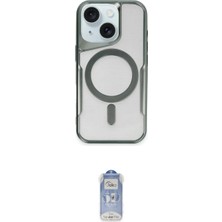 Marsilyan™- iPhone 15 Plus Kılıf Yadigar Klasik Özel Seri - Siyah Joko Magic 5d Cam