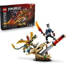 LEGO Nınjago Ejderha Kılıcı Savaşı 71871-9 Yaş ve Üzeri Çocuklar Için Jin, Mira, Usta Ivo ve Bir Oni Savaşçısı Minifigürleri Içeren Yaratıcı Oyuncak Yapım Seti, Eğlenceli Hediye Fikri (1016 Parça)
