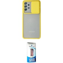 Marsilyan™- Galaxy A72 Kılıf Vadi Çizgi - Siyah 5d Eko Cam Ekran Koruyucu