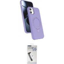 Marsilyan™- iPhone 11 Kılıf Iz Işık Koleksiyonu - Şeffaf Uv Polymer Nano Ekran Koruyucu