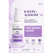 PureViana Göz Kremi 30ML – Kafein + Peptit + Hyaluronik Asit – Morluk, Göz Altı Torbası ve Kırışıklık Karşıtı