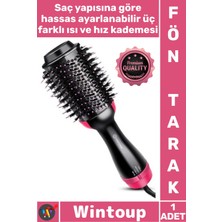 Wintoup #tarak Hızlı Isı Ayarlı Iyonik Hacim Veren Pratik Elektrikli Saç Kurutma Şekillendirici Fön Tarak